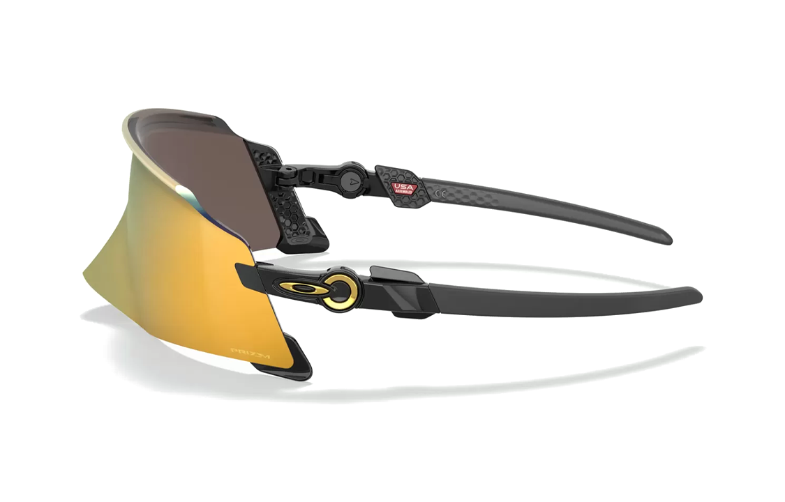 Oakley Unisex Irregular Plastic Sunglasses Black with Logo on Temple. KATO 9455M-02 圖 5