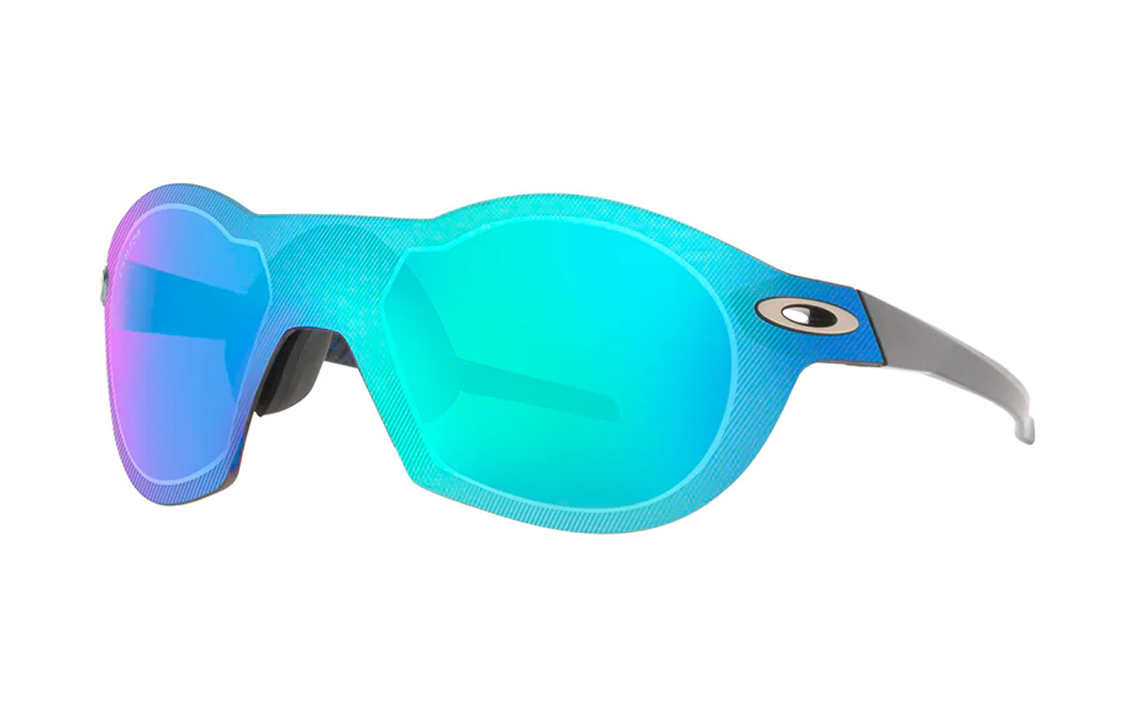 Oakley Unisex Lightweight UV-Protection Running Sunglasses Blue 0OO9098-03