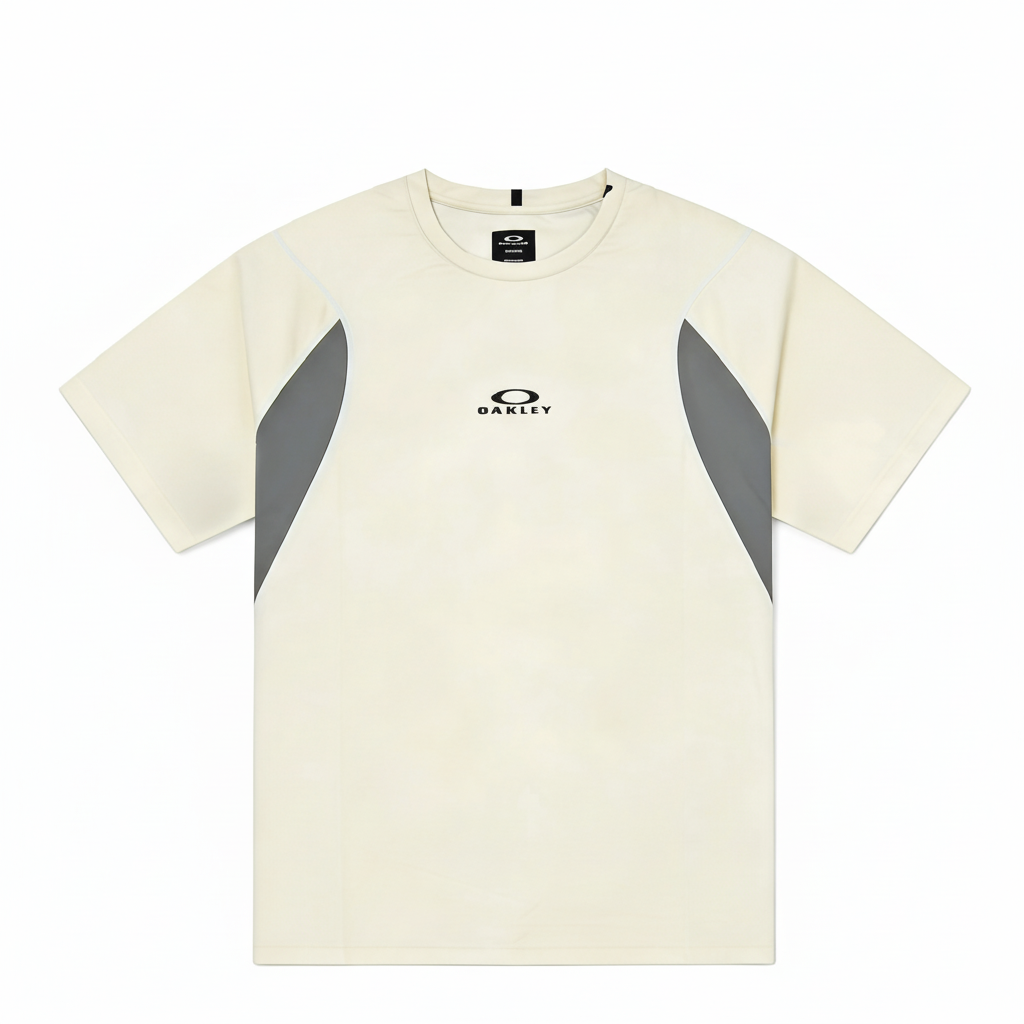 Oakley Unisex Quick-Dry Moisture-Wicking Sports T-Shirt Off-White. FOA408925-68S