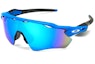 Order Kacamata Hitam/Biru Oakley Unisex - Bentuk Irregular dengan Bahan TR. 9208-F1