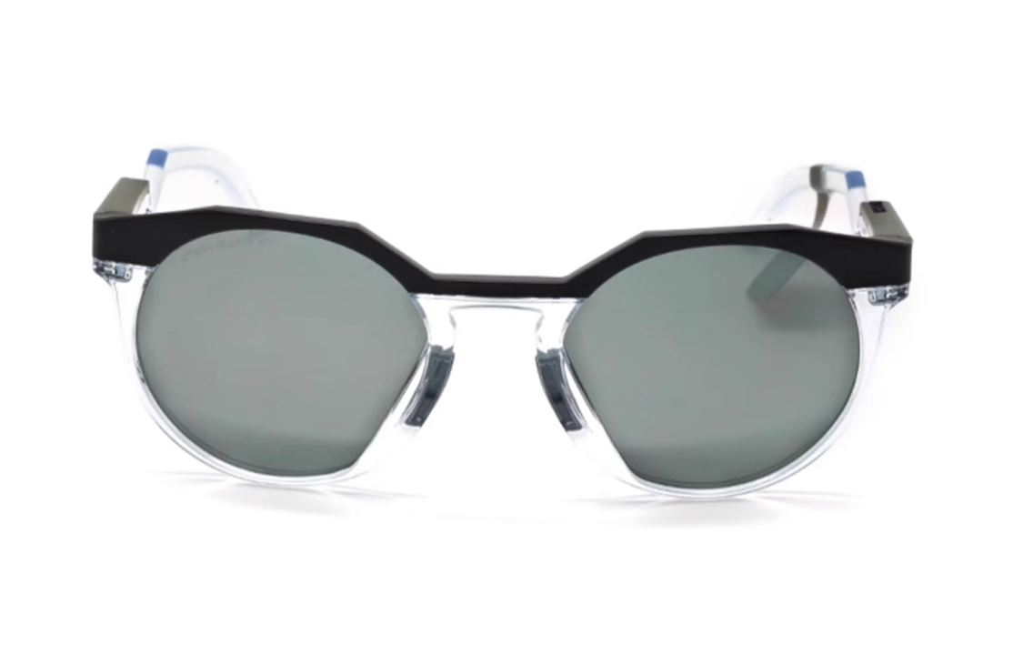 Oakley Unisex Transparent/Black Sunglasses with Logo and Irregular Frame Design 0OO9242A-05 圖 3