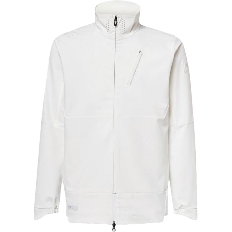 Oakley Utility Solid Zip-Up White Jacket Unisex Casual Long Sleeve Outerwear FOA405090-WHITE