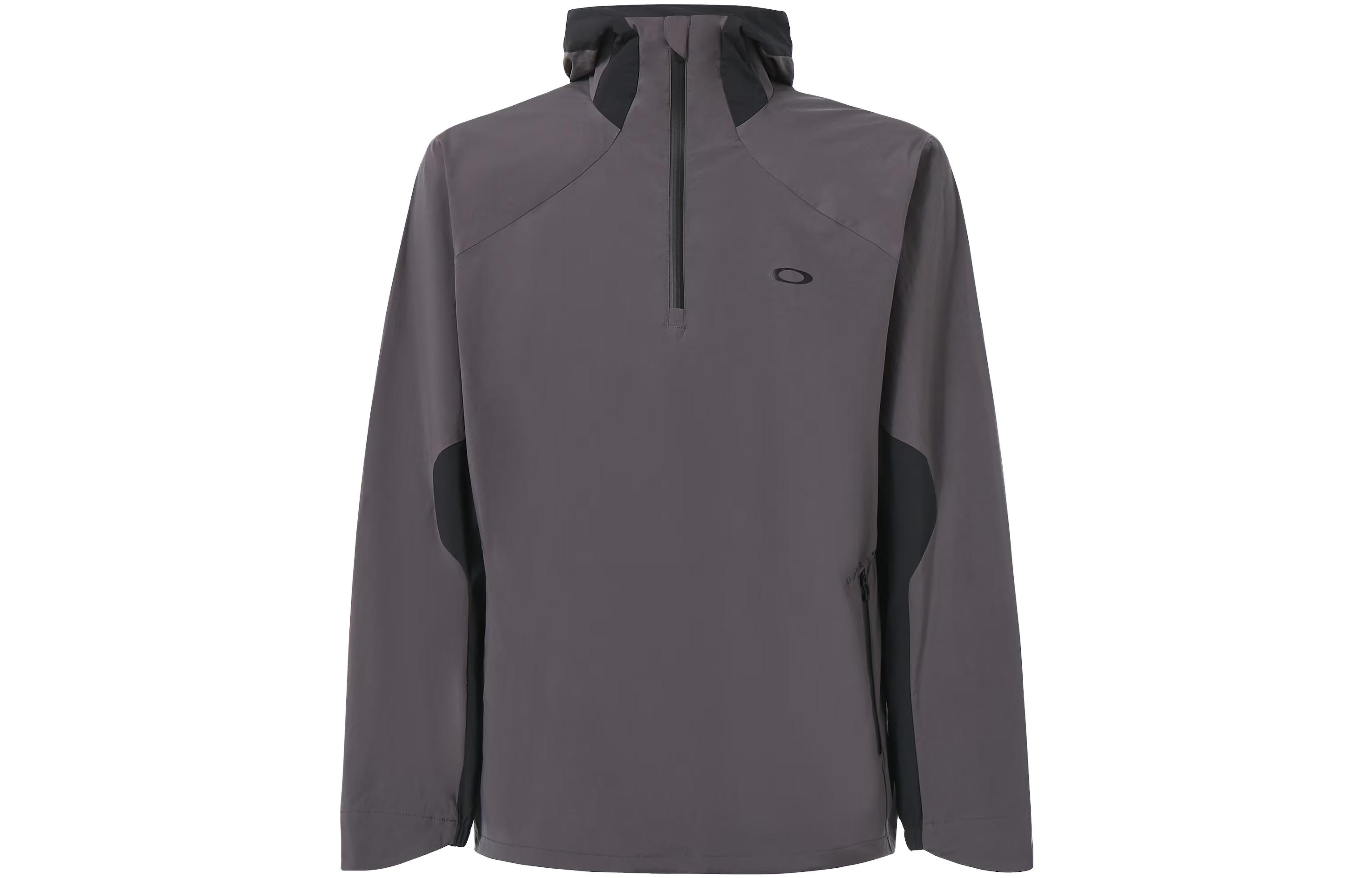 Oakley Waterproof Colorblock Zip Hoodie Jacket - Dark Gray FOA404283-25N