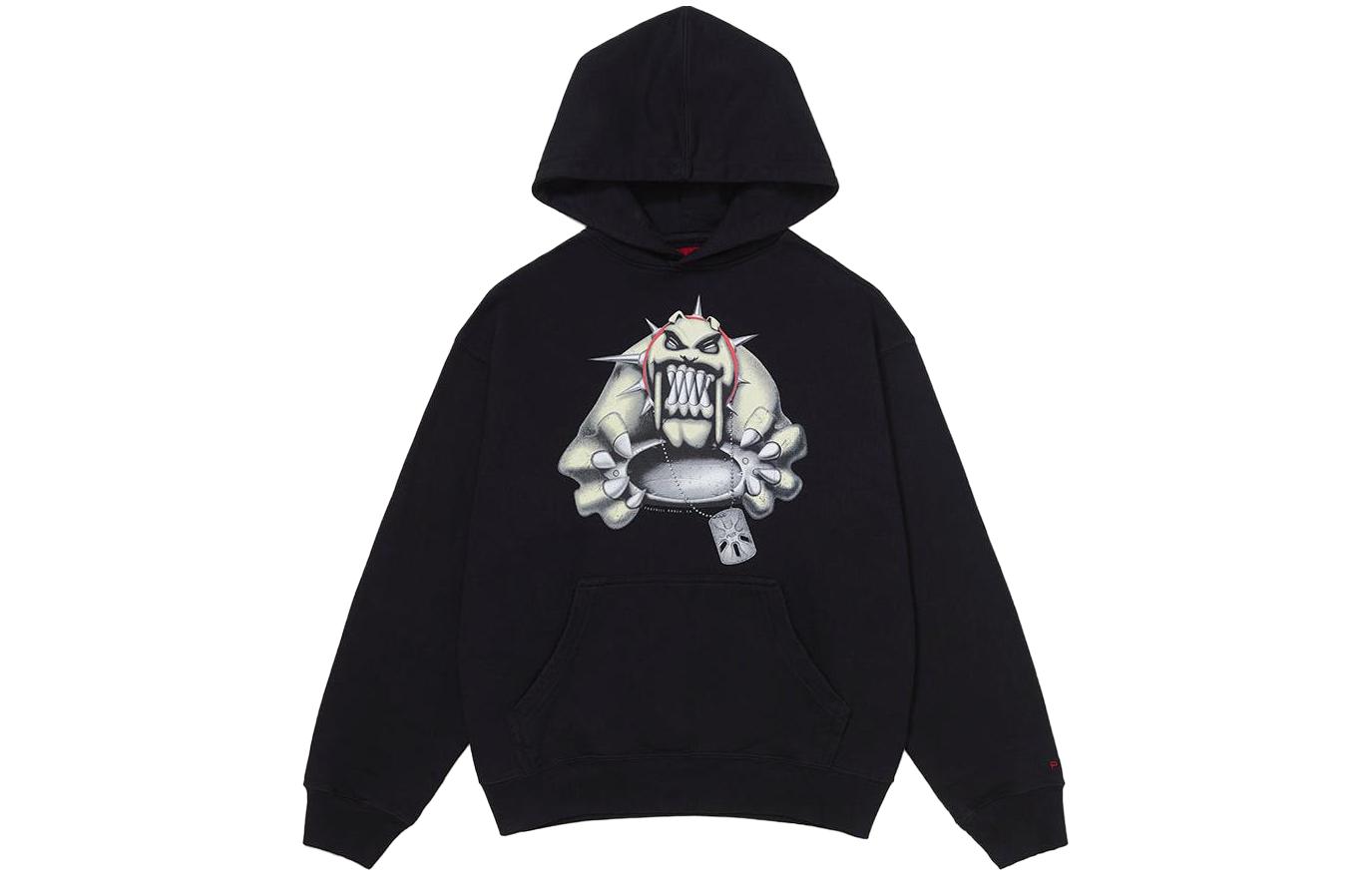 Oakley x Piet FW23 Unisex Hoodie Black with Front Graphic Print 0047-FOA406539