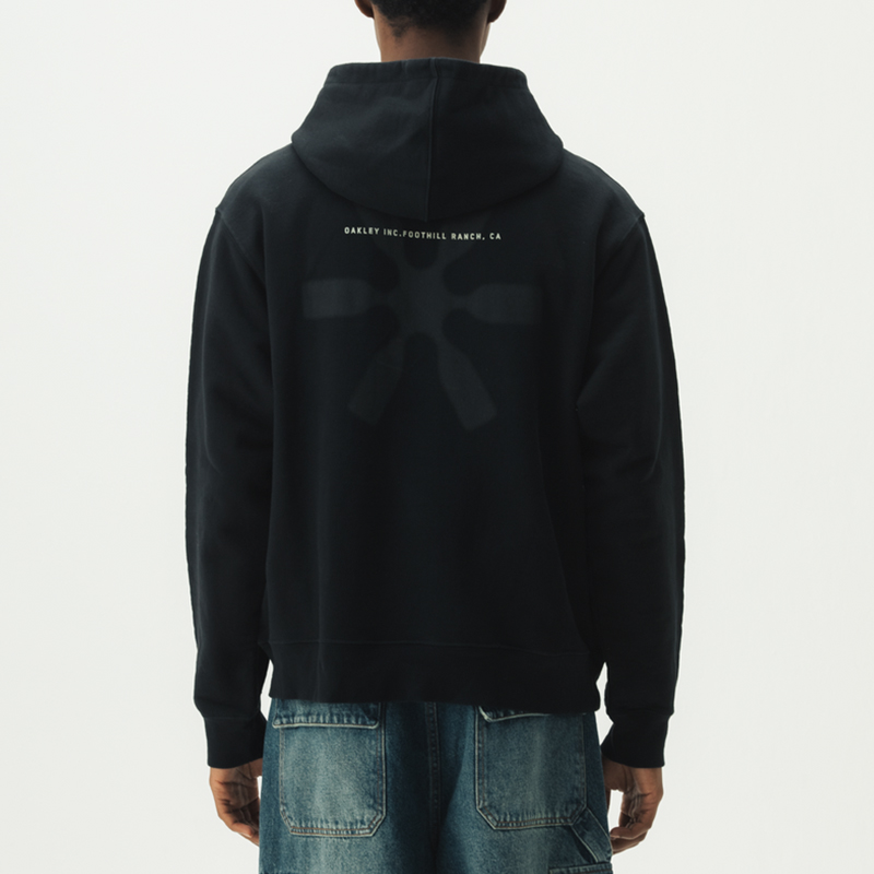 Details for Oakley x Piet FW23 男女連帽衫 黑色 前幅圖案印花 0047-FOA406539