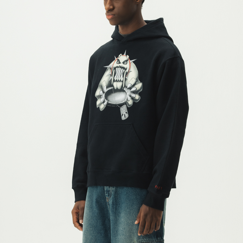 Sizing Oakley x Piet FW23 男女連帽衫 黑色 前幅圖案印花 0047-FOA406539