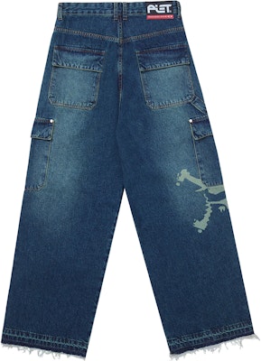 오클리 x 피에트 FW24 언스티치드 헴 스트레이트 청바지 유니섹스 블루. 0029-FOA406542 Lookbook 오클리 x 피에트 FW24 언스티치드 헴 스트레이트 청바지 유니섹스 블루. 0029-FOA406542