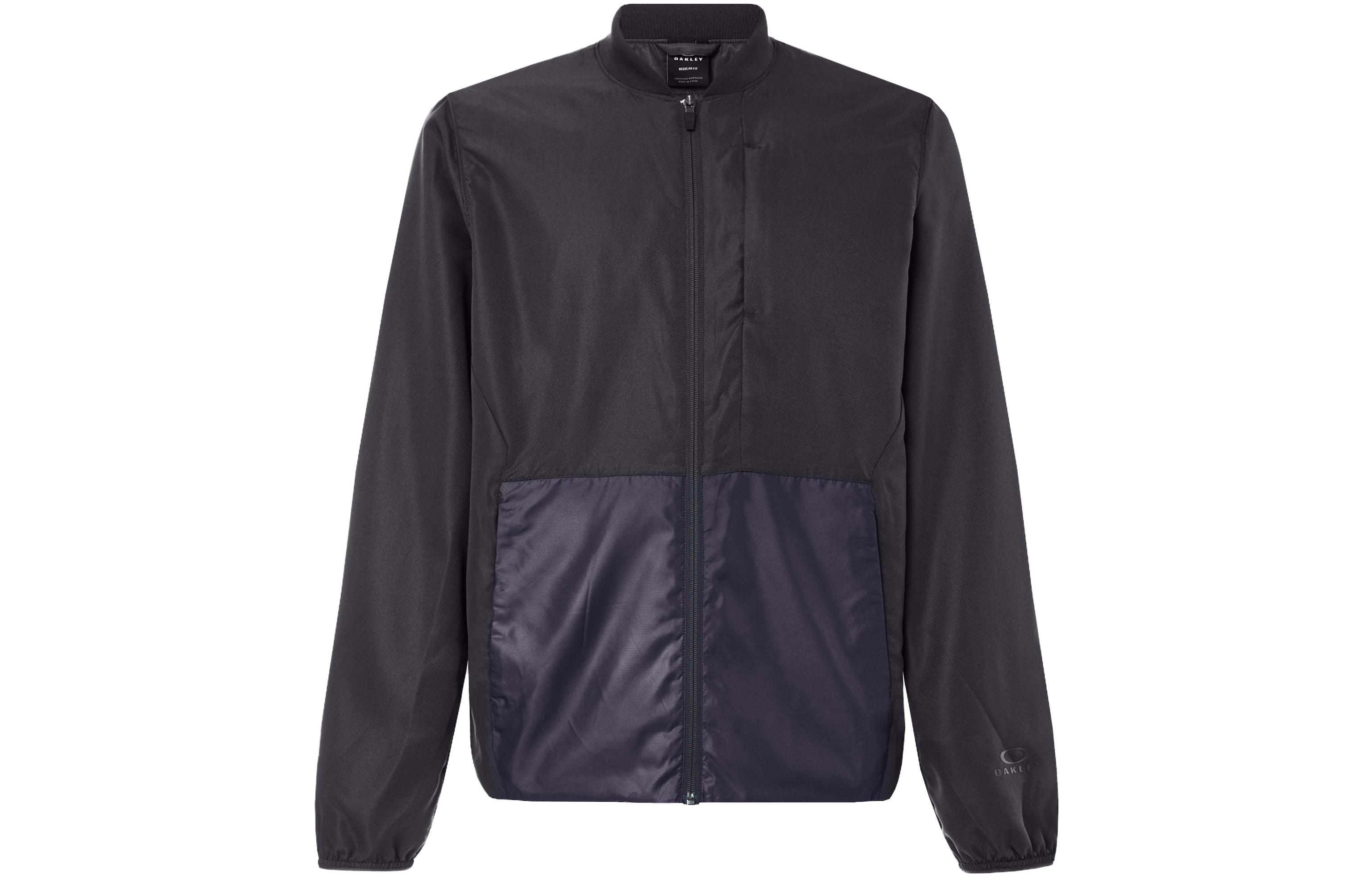 Oakley Zip-Up Casual Color-Block Jacket in Brown FOA401921-24J