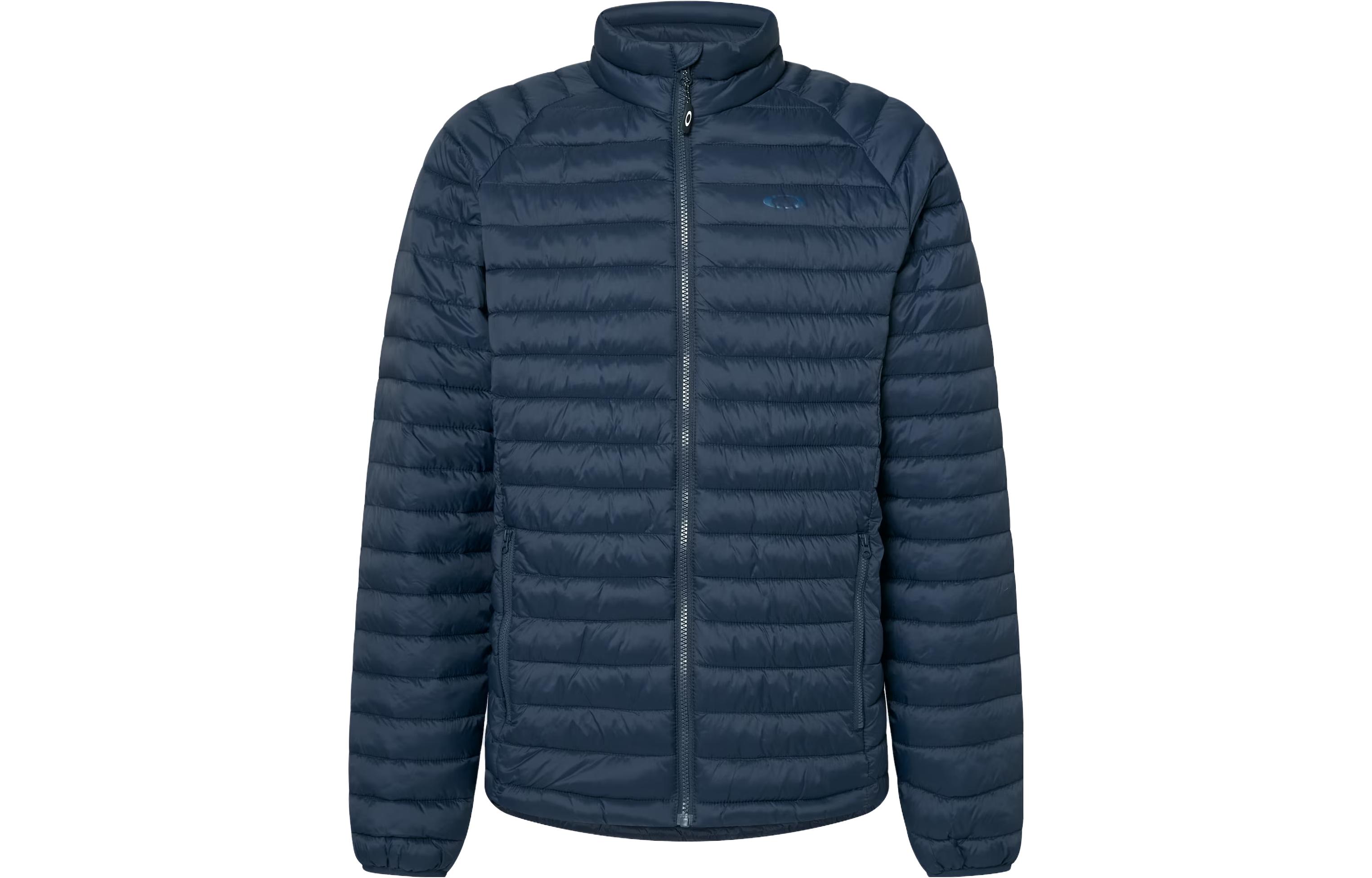 Oakley Zipper Solid Stand Collar Casual Jacket - Navy Blue FOA403786-6AC