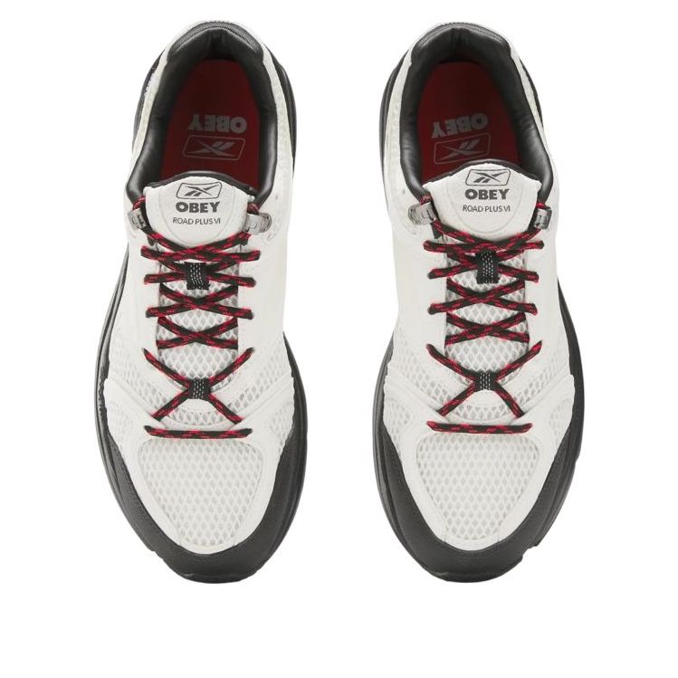 Shop OBEY x Reebok Premier Road Plus 6「粉筆黑」運動鞋 100220305