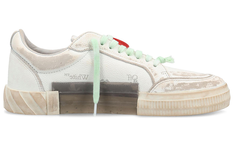 Order Off- Vulc 低帮白蓝做旧款 '白色' OMIA085S23LEA0080146