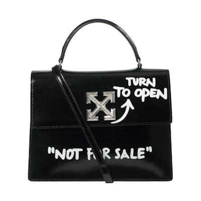 OFF-WHITE 1.0 Jitney Bag "NOT FOR SALE" Black/White