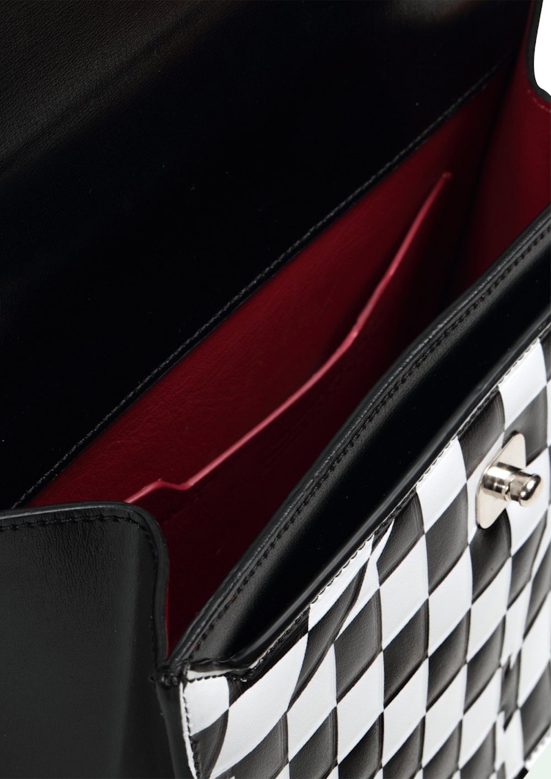 OFF-WHITE 1.4 Jitney Bag Checked Black White 圖 3