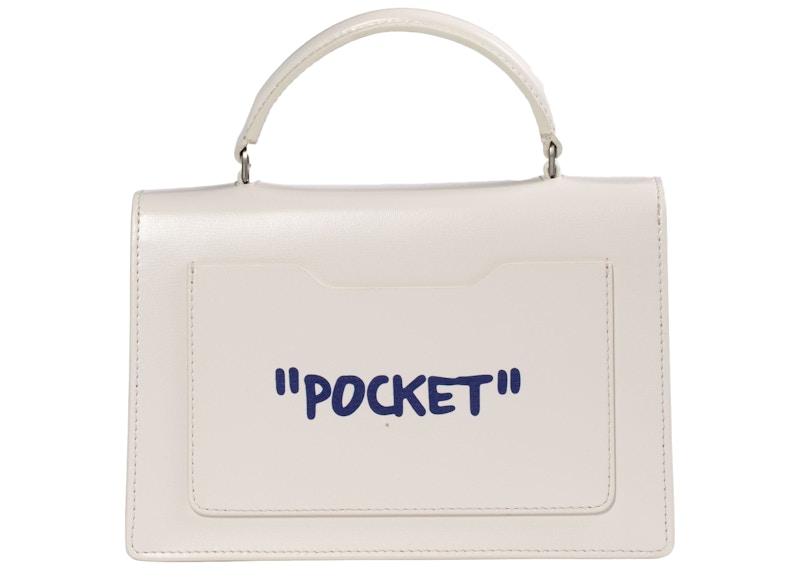 OFF-WHITE 1.4 Jitney Quote Bag "SALARY INSIDE" Off White/Violet 圖 2