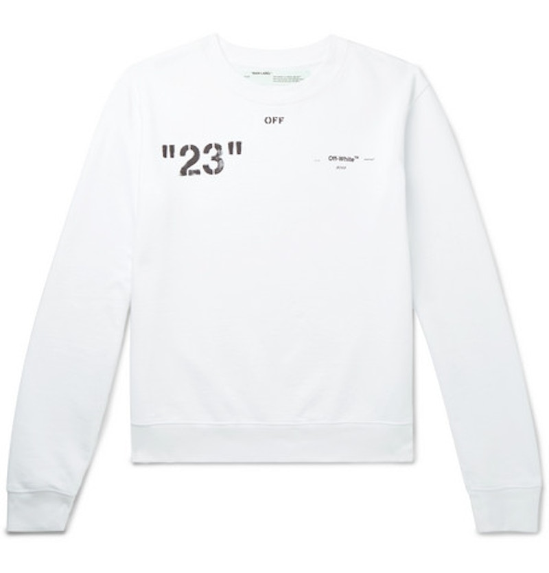 Off-White 23&#x27; Logo Print Sweatshirt White/Black