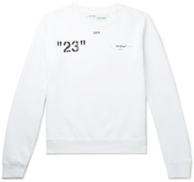 Off-White 23' Logo Print Sweatshirt White/Black Off-White 23' Logo Print Sweatshirt White/Black