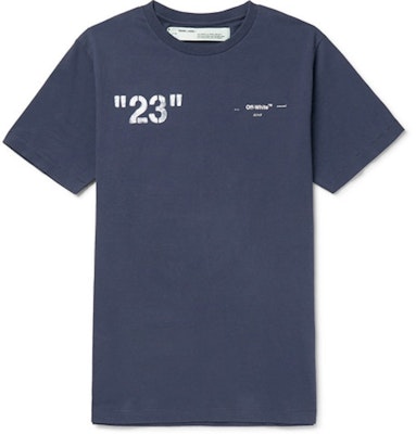 Off-White 23' 標誌印花T恤 海軍藍/白 Buy Off-White 23' 標誌印花T恤 海軍藍/白