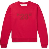Off-White 23' Print Sweatshirt Tonal Red Off-White 23' Print Sweatshirt Tonal Red