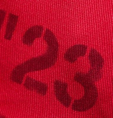 Off-White 23' Printed Baseball Hat Tonal Red Lookbook Off-White 23' Printed Baseball Hat Tonal Red