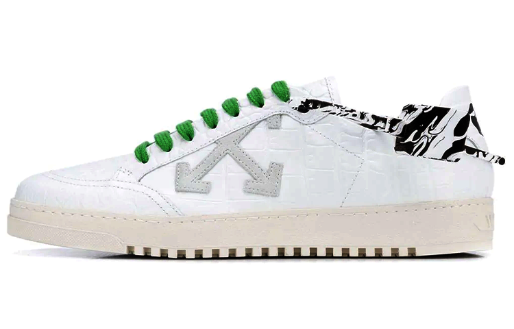 Off-White 2.0 'Crocodile Pattern - White Green' OMIA042E20LEA0020100