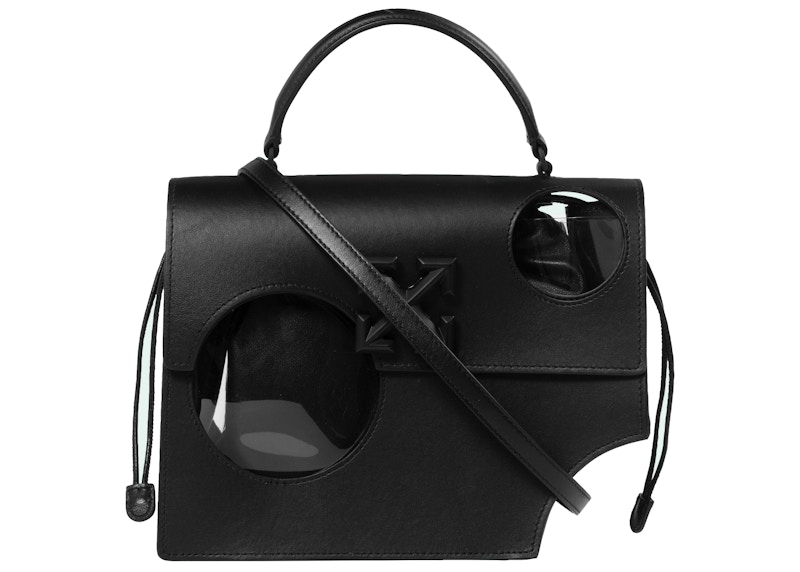 OFF-WHITE 2.8 Jitney Hole-Detail Crossbody Bag Black