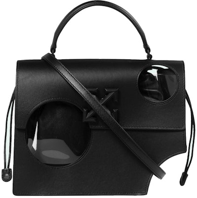 OFF-WHITE 2.8 Jitney 黑色镂空细节斜挎包 Buy OFF-WHITE 2.8 Jitney 黑色镂空细节斜挎包