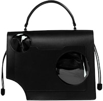 OFF-WHITE 2.8 Jitney 黑色镂空细节斜挎包 Order OFF-WHITE 2.8 Jitney 黑色镂空细节斜挎包