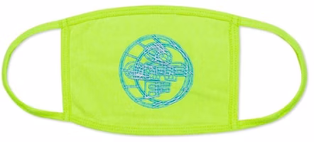 Off-White 3D Crossed Off Face Mask Neon Green Off-White 3D Crossed Off Face Mask Neon Green