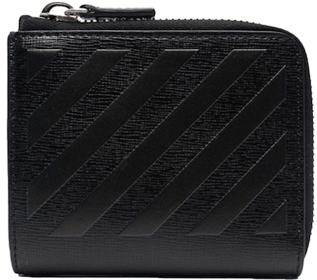 Off-White 3D Diag Saff (4 Card Slot) Zip Wallet Black Buy Off-White 3D Diag Saff (4 Card Slot) Zip Wallet Black