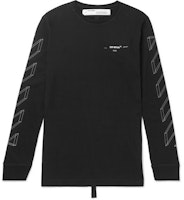 Off-White 3D Marker Diag L/S T-Shirt Black/White Off-White 3D Marker Diag L/S T-Shirt Black/White