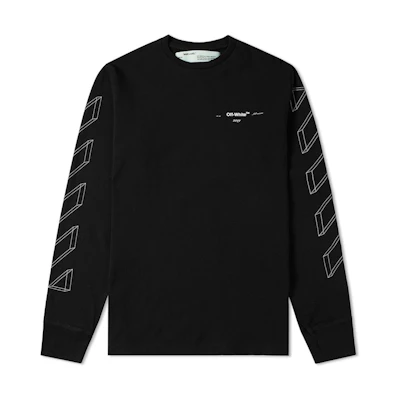 Off-White 3D Marker Diag Sweatshirt Black/White