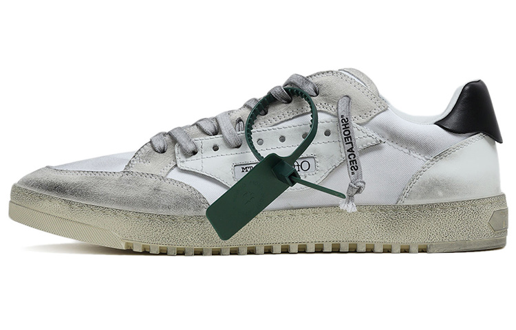 Buy OFF-WHITE 5.0 仿舊效果 時尚板鞋 男款 白色 做舊版