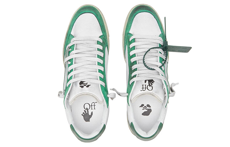 Lookbook Off-White 5.0 Low 'Putih Lusuh Hijau Gelap' OMIA227F22LEA0020155