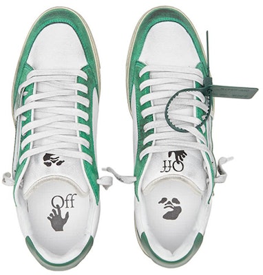 Off-White 5.0 Low 'Distressed White Dark Green' OMIA227F22LEA0020155 Lookbook Off-White 5.0 Low 'Distressed White Dark Green' OMIA227F22LEA0020155