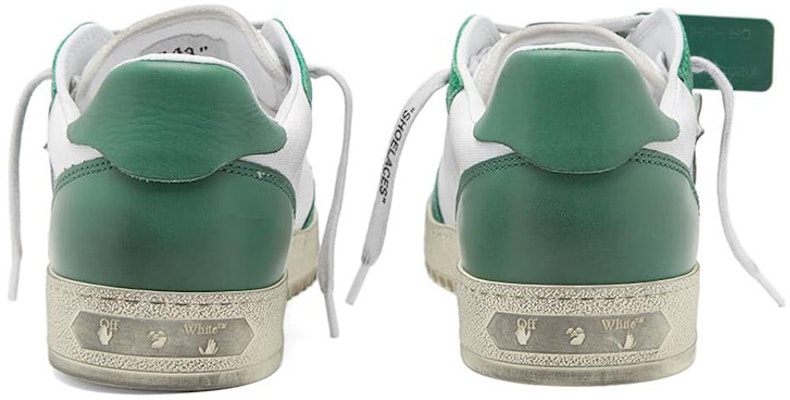 Off-White 5.0 Low 'Distressed White Dark Green' OMIA227F22LEA0020155 Shop Off-White 5.0 Low 'Distressed White Dark Green' OMIA227F22LEA0020155