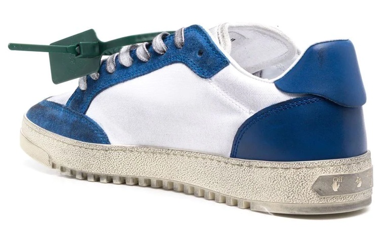 Off-White 5.0 Low 'Vintage Finish - White Cobalt Blue' 圖 3