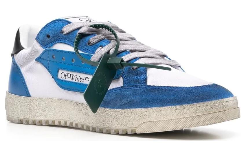 Off-White 5.0 Panelled Low-Top Sneakers 'Blue White' 圖 3