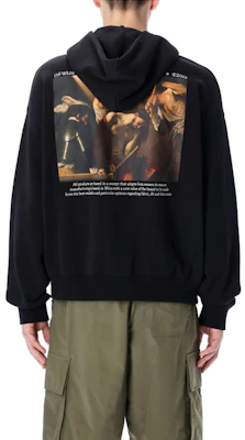 OFF-WHITE 黑色纯棉连帽卫衣 OMBE015S22FLE0011001 Lookbook OFF-WHITE 黑色纯棉连帽卫衣 OMBE015S22FLE0011001