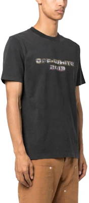 OFF-WHITE 黑色圆领字母数字印花T恤 OMAA027F23JER0061084 Shop OFF-WHITE 黑色圆领字母数字印花T恤 OMAA027F23JER0061084