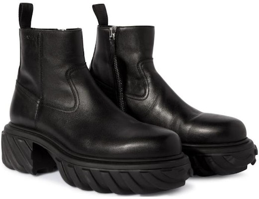 Off-White 'Black Leather Chunky Boots' OMID029F23LEA0011010 Order Off-White 'Black Leather Chunky Boots' OMID029F23LEA0011010