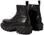 Off-White 'Boot Hitam Kulit Tebal' OMID029F23LEA0011010