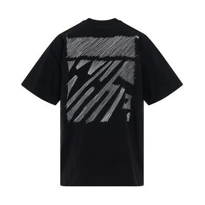 OFF-WHITE Black Logo Print Short Sleeve T-Shirt OMAA038S23JER0071001