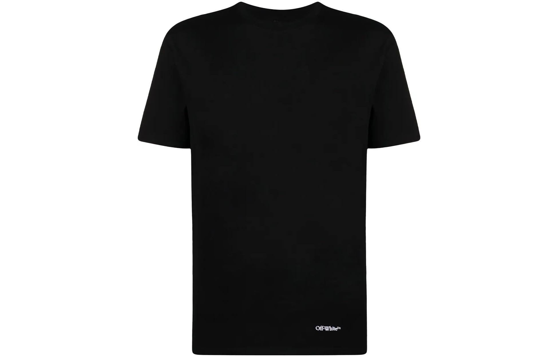 Lookbook OFF-WHITE 黑色Logo印花短袖T恤 OMAA038S23JER0071001