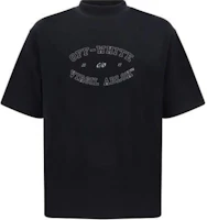 OFF-WHITE Black Short Sleeve Letter Logo Print T-Shirt OMAA120F24JER00M1001 OFF-WHITE Black Short Sleeve Letter Logo Print T-Shirt OMAA120F24JER00M1001