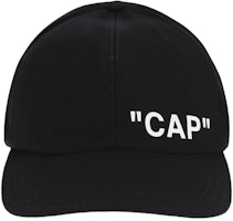 Off-White "CAP" Quote Hat Black/White Off-White "CAP" Quote Hat Black/White