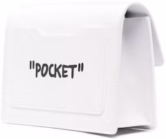 Order OFF-WHITE "CASH INSIDE" SS22 Jitney Bag White/Black