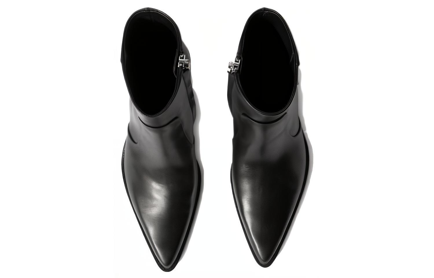 Purchase Off-White Bottes en Cuir Noir ''Cobra Texan''. OMID018F23LEA0011010