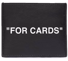Off-White "FOR CARDS" Card Holder Black Off-White "FOR CARDS" Card Holder Black
