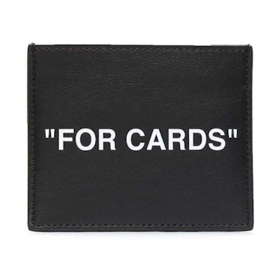 Off-White "FOR CARDS" Card Holder Black