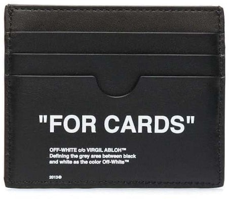Off-White "FOR CARDS" Card Holder Black Order Off-White "FOR CARDS" Card Holder Black